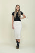 Erin-Luxe Fleece Midi Skirt